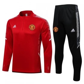 Lasten Manchester United Champions League Training Huppari Suits 2022-23 Punainen Valkoinen 1/4-Zip